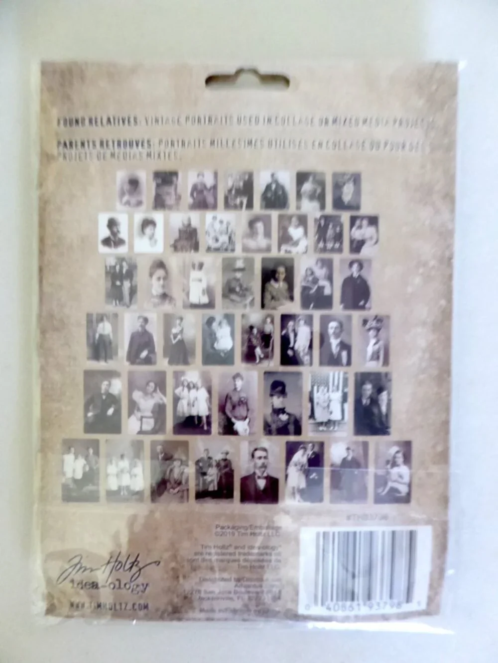 TIM HOLTZ IDEA-OLOGY VINTAGE PORTRAITS ANTIQUE PHOTOS CRAFT SCRAPBOOKING 25 qty